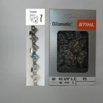 Верига STIHL 12"/30см - 3/8P" - 1,1 mm - 45 пети, 22 зъба